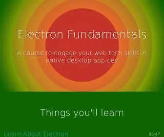 Electroncourse.com(Electron Course) Screenshot