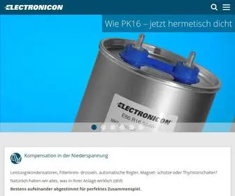 Electronicon.com(ELECTRONICON Kondensatoren GmbH) Screenshot