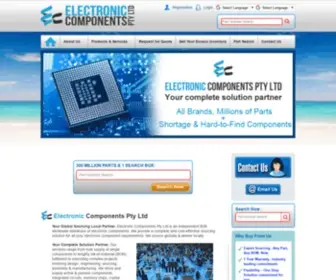 Electronic-Components.com.au(Electronic Components Pty Ltd) Screenshot