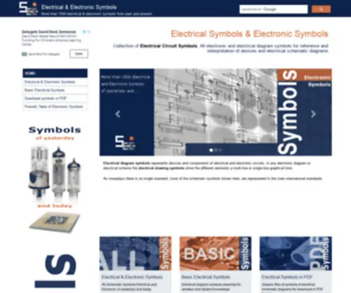 Electronic-SYmbols.com(Electronic Symbols & Electrical Symbols) Screenshot