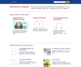 Electronicacompleta.com(Electronica Completa) Screenshot