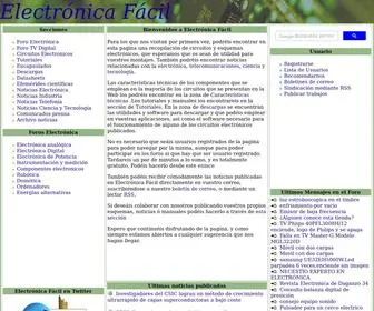 Electronicafacil.net(Circuitos y Esquemas Electrónicos) Screenshot