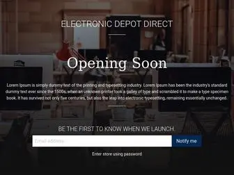 ElectroniCDepotdirect.com(Electronic Depot Direct) Screenshot