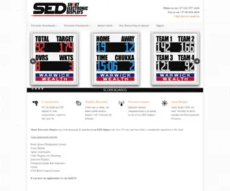 ElectroniCDisplays.co.za(LED Displays) Screenshot