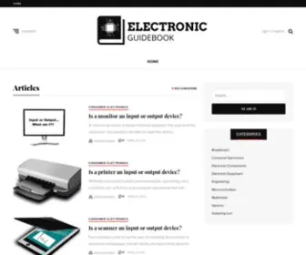 ElectronicGuidebook.com(Electronic Guidebook) Screenshot