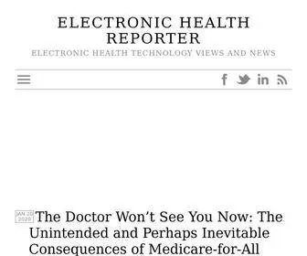 Electronichealthreporter.com(Electronic Health Reporter) Screenshot