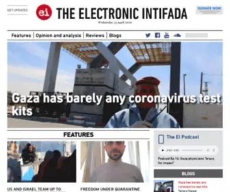 Electronicintifada.net(The Electronic Intifada) Screenshot