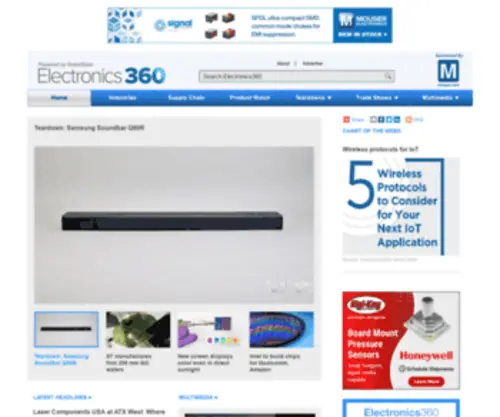 Electronics360.com(Electronics Industry News & Analysis) Screenshot