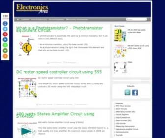 Electronicsarea.com(Electronics Area) Screenshot