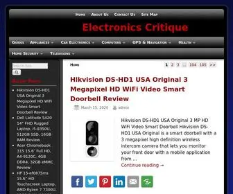 Electronicscritique.com(Hikvision DS) Screenshot