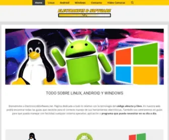 Electronicssoftware.net(Electronics & Software Todo sobre código abierto y libre) Screenshot