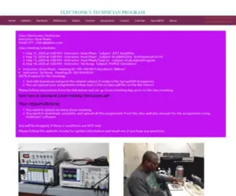 Electronicstek.com(ELECTRONICS TECHNICIAN CLASS) Screenshot
