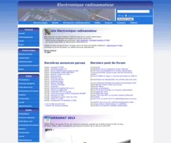 Electronique-Radioamateur.fr(Site radioamateur et électronique) Screenshot