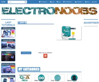 Electronoobs.com(Electronics Arduino Circuits) Screenshot