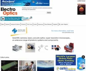 Electrooptics.com(Electro Optics) Screenshot