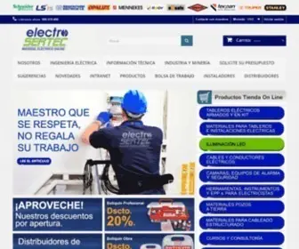 Electrosertec.com(ELECTROSERTEC Materiales Eléctricos Online) Screenshot