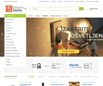 Electrostella.com(Rasveta i elektromaterijal) Screenshot