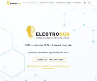 Electrosub.com(Az elektronikai iparágak üzleti és szakmai fóruma) Screenshot