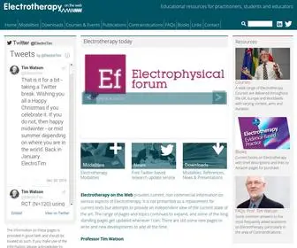 Electrotherapy.org(Electrotherapy on the Web) Screenshot