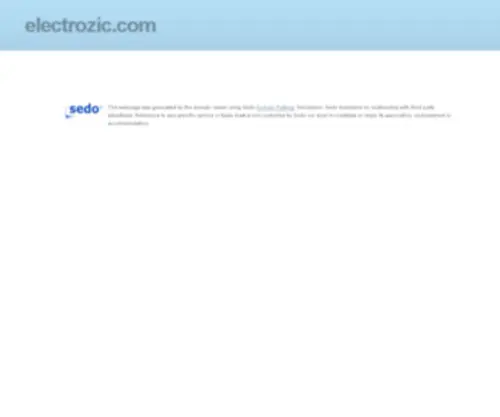 Electrozic.com(Hardtek) Screenshot