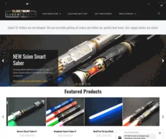 Electrumsabers.com(Electrum Sabercrafts) Screenshot