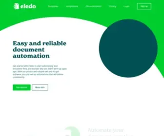 Eledo.online(Generate your PDF document from a template) Screenshot