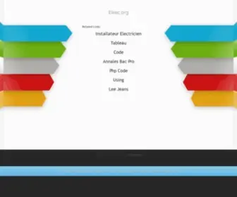 Eleec.org(électrotechnique) Screenshot