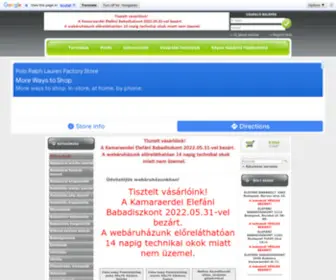 Elefani.eu(Elefáni Babadiszkont Kismama és Babaáruház) Screenshot