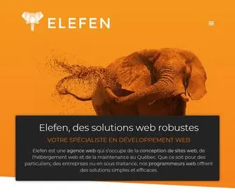 Elefen.com(Conception de site web) Screenshot