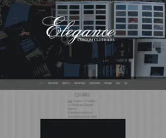 Eleganceclothiers.com(Elegance Custom Clothiers) Screenshot