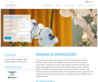 Elegancepraiahotel.com.br(Acomodações) Screenshot