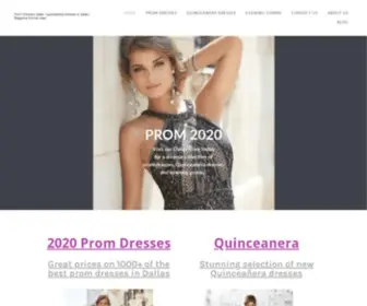 Eleganciaformalwear.com(Prom Dresses Dallas) Screenshot