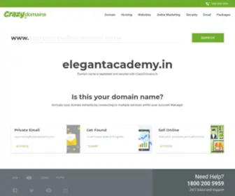 Elegantacademy.in(Crazy Domains) Screenshot