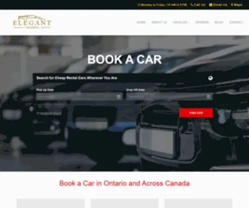 Elegantcarrental.com(Elegant Car Rental) Screenshot