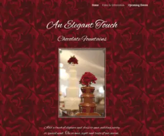 Elegantchocolatefountains.com(An Elegant Touch) Screenshot