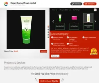 Elegantcosmed.in(Elegant Cosmed Private Limited) Screenshot