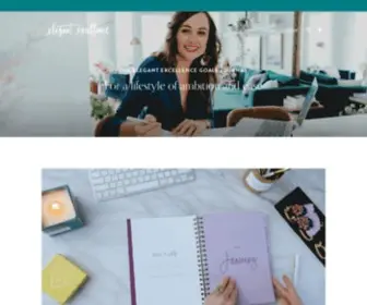 Elegantexcellencejournal.com(Hilary Rushford's Elegant Excellence Goals Journal CSS Tabs) Screenshot