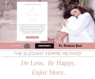 Elegantfemme.com(THE ELEGANT FEMME METHOD) Screenshot