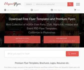 Elegantflyer.com(Free PSD files and resources for Photoshop) Screenshot