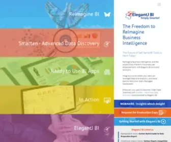 ElegantjBi.com(Business Intelligence Tool) Screenshot