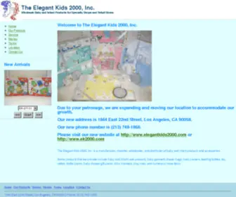 Elegantkids.com(The Elegant Kids 2000) Screenshot