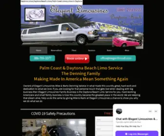 Elegantlimosfl.com(Elegant Limousines Palm Coast and Daytona Beach Limo Service) Screenshot