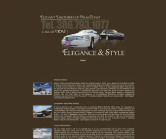 Elegantlimousinesofpalmcoast.com(Elegant Limousines of Palm Coast) Screenshot