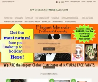 Elegantminerals.com(Eco-friendly Natural Cosmetics & Organic Skin Care USA) Screenshot