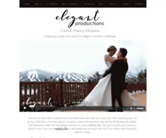 Elegantproductionscolorado.com(Elegant Productions Colorado Wedding Videography Breckenridge Keystone) Screenshot