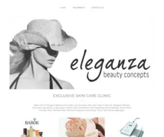 Eleganza.com.au(Eleganza Beauty Concepts) Screenshot