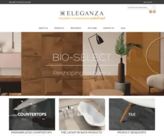Eleganzatiles.com(We are a leading ceramic and porcelain tiles distributor) Screenshot