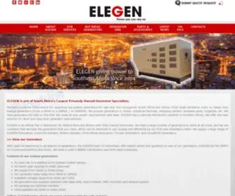 Elegen.co.za(Generators) Screenshot