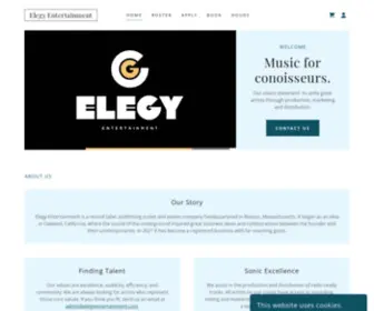 Elegyentertainment.com(Elegy Entertainment) Screenshot