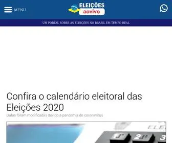 Eleicoesaovivo.com.br(Eleições ao vivo) Screenshot